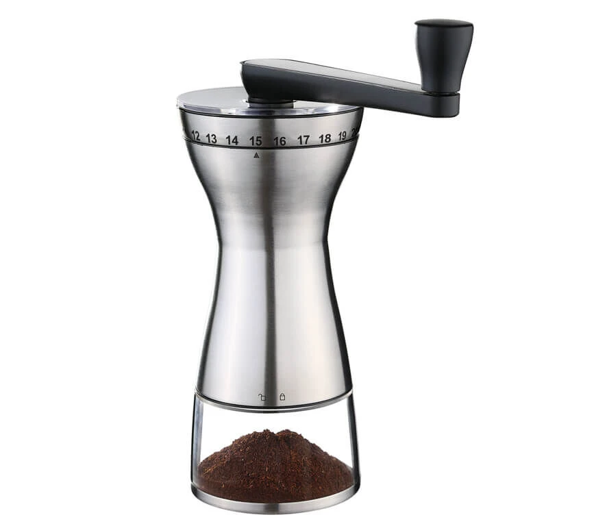 Zassenhaus Manaos koffiemolen ø 9 cm rvs Zassenhaus Manaos Koffiemolen ø 9 Cm Rvs -Thee En Koffie Winkel 041156