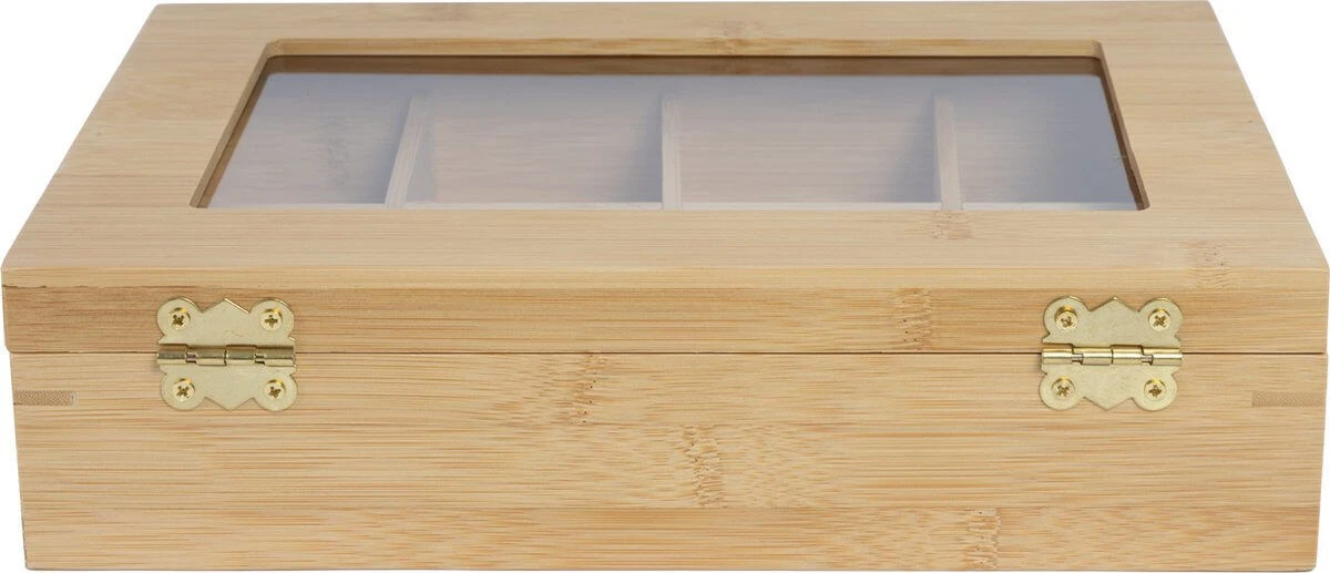 Point Virgule theedoos 29 x 20 x 7,5 cm 8 vakken bamboe Point Virgule Theedoos 29 X 20 X 7,5 Cm 8 Vakken Bamboe -Thee En Koffie Winkel