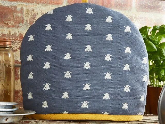 Ulster Weavers Bees theemuts katoen blauw Ulster Weavers Bees Theemuts Katoen Blauw -Thee En Koffie Winkel 1514720472