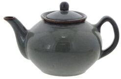 Oldenhof 1821 Theepot 1 Liter Aardewerk Olijfgrijs