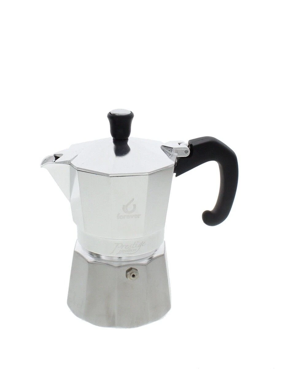 Forever Moka Prestige inductie mokapot 12-kops aluminium mat Forever Moka Prestige Inductie Mokapot 12-kops Aluminium Mat -Thee En Koffie Winkel 5632 1793475 1 3