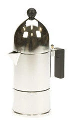 Alessi La Cupola Mokapot 1-kops Aluminium Glans