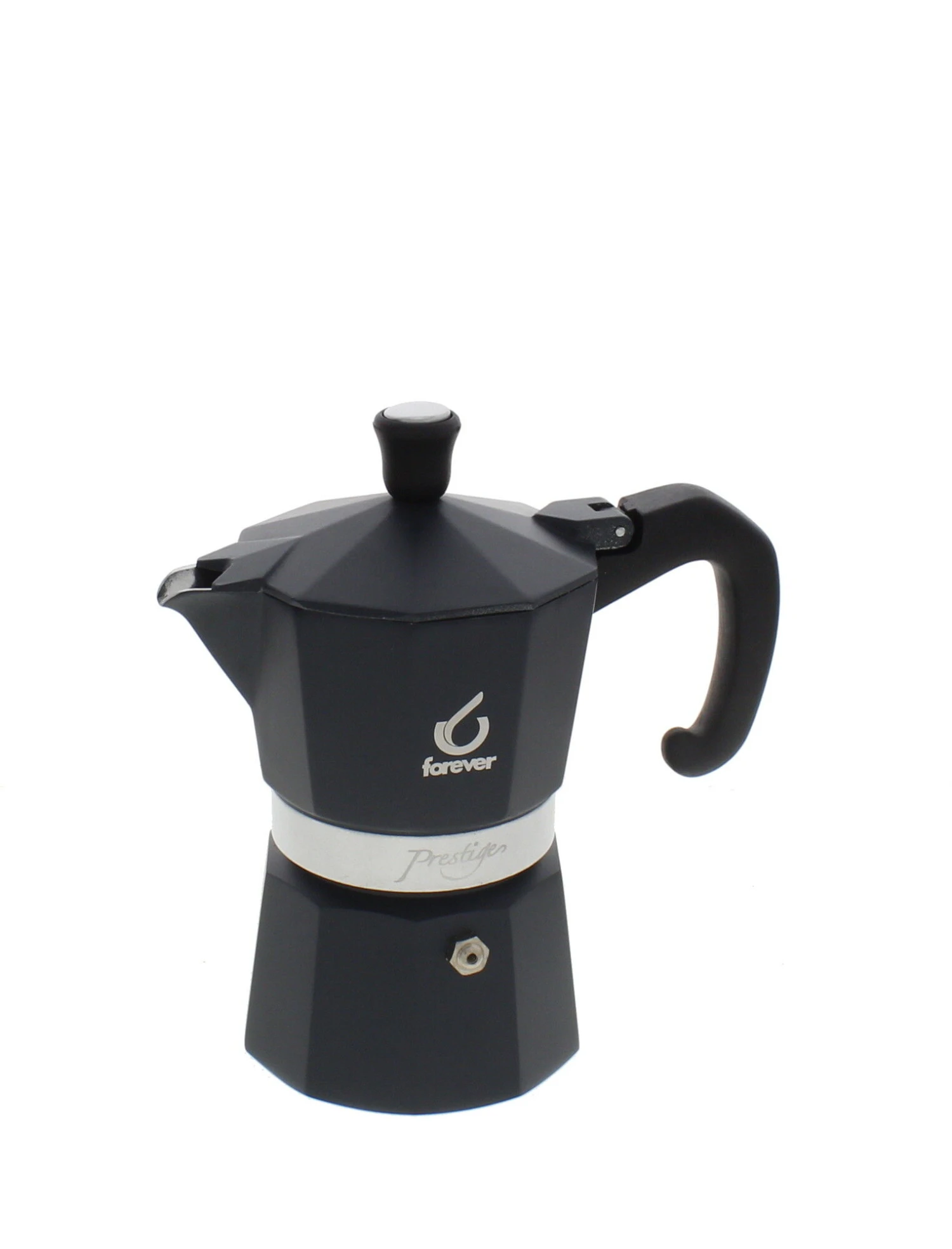 Forever Prestige Noblesse mokapot 3-kops aluminium zwart Forever Prestige Noblesse Mokapot 3-kops Aluminium Zwart -Thee En Koffie Winkel 7266 1793468 1