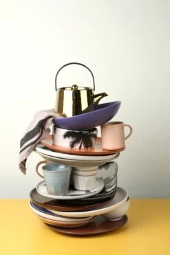 HK Living ACE6740 Bold & Basic Theepot 700 Ml Aardewerk Goudkleurig -Thee En Koffie Winkel ace6740 b