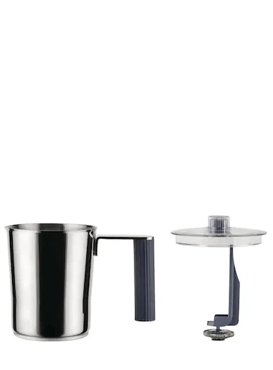 Alessi Plissé elektrische melkopschuimer 350 ml rvs grijs Alessi Plissé Elektrische Melkopschuimer 350 Ml Rvs Grijs -Thee En Koffie Winkel alessigrijs2 1