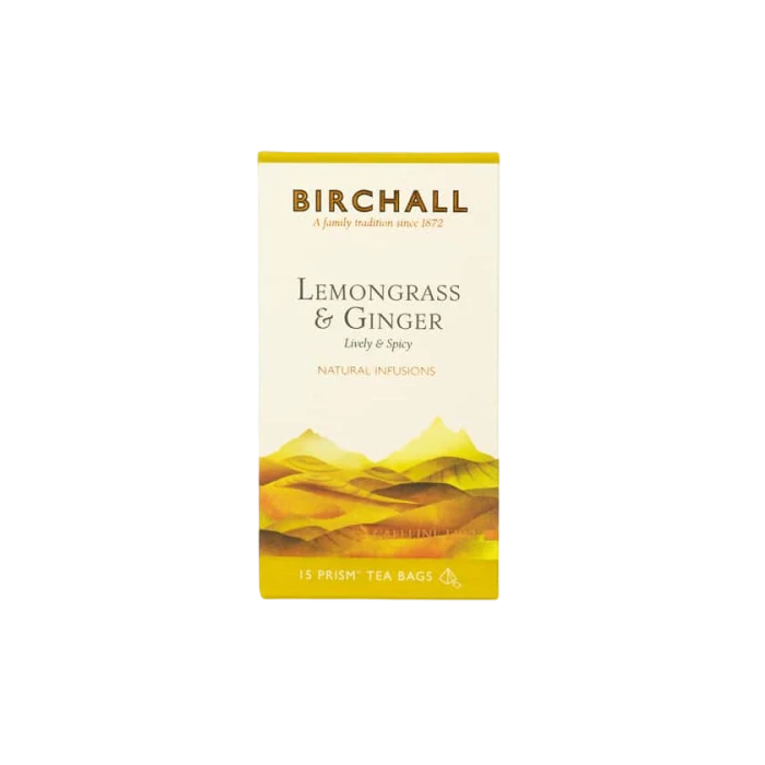 Birchall Citroengras & Gember 15 Plantaardige Prismetheezakjes Birchall Citroengras & Gember 15 Plantaardige Prismetheezakjes -Thee En Koffie Winkel birchall lemongrass ginger 1
