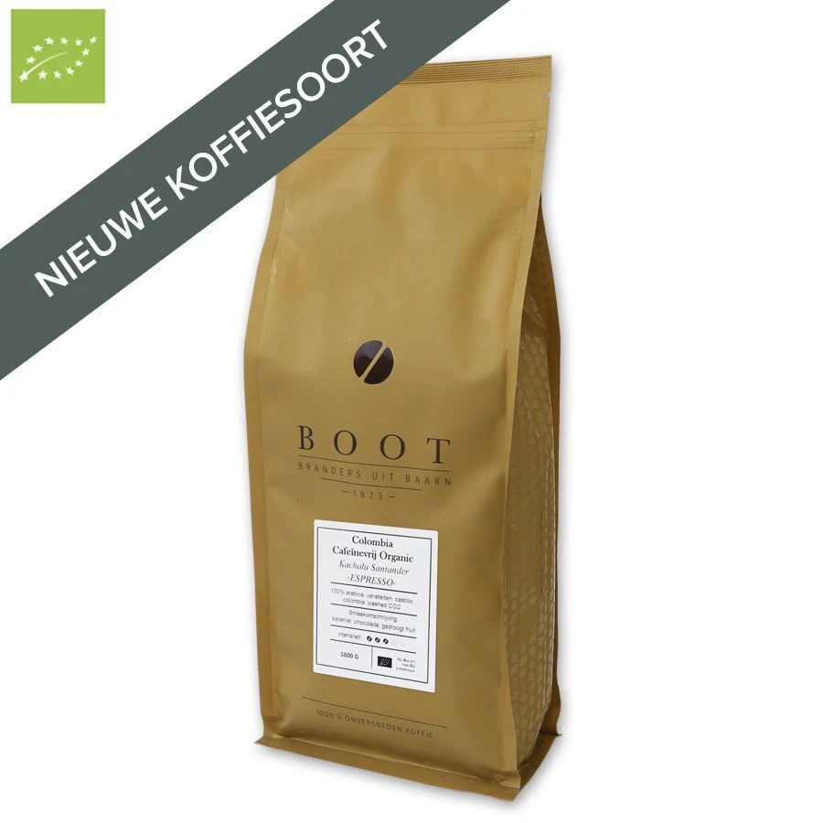 Boot Koffie Colombia Kachalu Organic Espresso Cafeïnevrije koffiebonen 1 kg Boot Koffie Colombia Kachalu Organic Espresso Cafeïnevrije Koffiebonen 1 Kg -Thee En Koffie Winkel boot colombia kachalu decaf 1kg 1 1