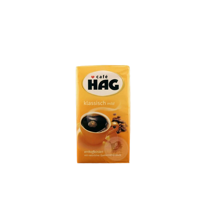 Café HAG Klassisch Mild koffie CAFEÏNEVRIJ 500 g. Café HAG Klassisch Mild Koffie CAFEÏNEVRIJ 500 G. -Thee En Koffie Winkel caf hag klassisch mild koffie cafe nevrij
