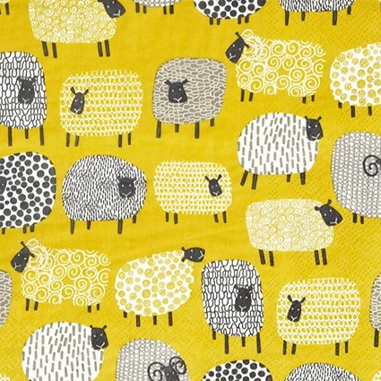 Ulster Weavers Dotty Sheep theemuts katoen geel Ulster Weavers Dotty Sheep Theemuts Katoen Geel -Thee En Koffie Winkel dotty sheep 6