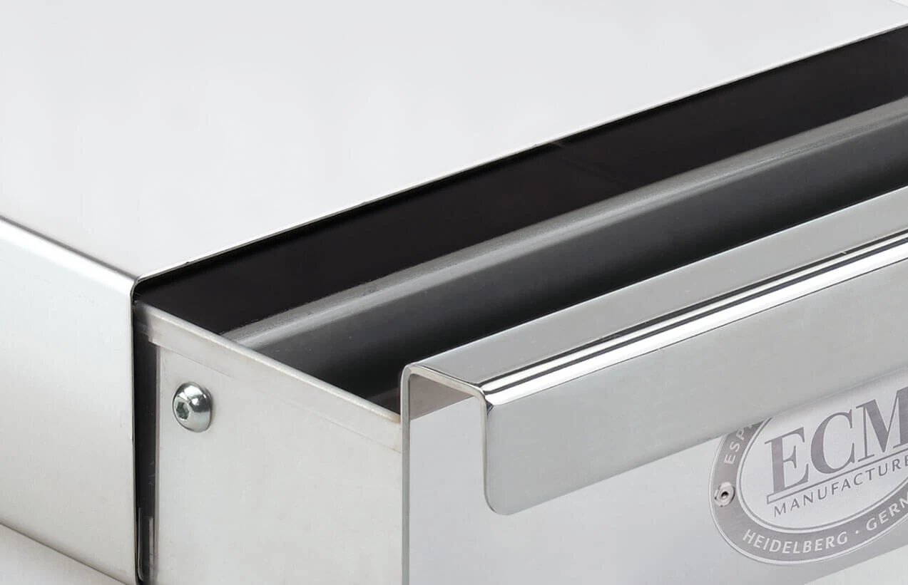 ECM uitklopbak met lade rvs ECM Uitklopbak Met Lade Rvs -Thee En Koffie Winkel feature ecm sudschublade offen