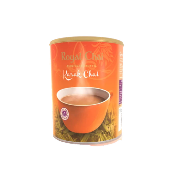 Royal Chai Karak Chai Latte (gezoet) Bus Royal Chai Karak Chai Latte (gezoet) Bus -Thee En Koffie Winkel karak sweetened tubs 400gr 1