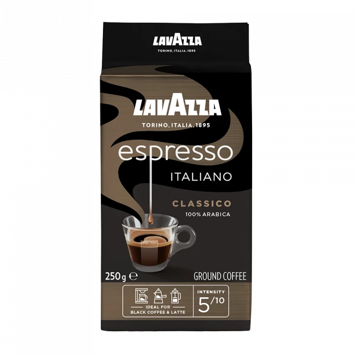 Lavazza Espresso Italiano Black Pack gemalen koffie 250 g. Lavazza Espresso Italiano Black Pack Gemalen Koffie 250 G. -Thee En Koffie Winkel lavazza black pack caffe espresso espresso italiano classico 1
