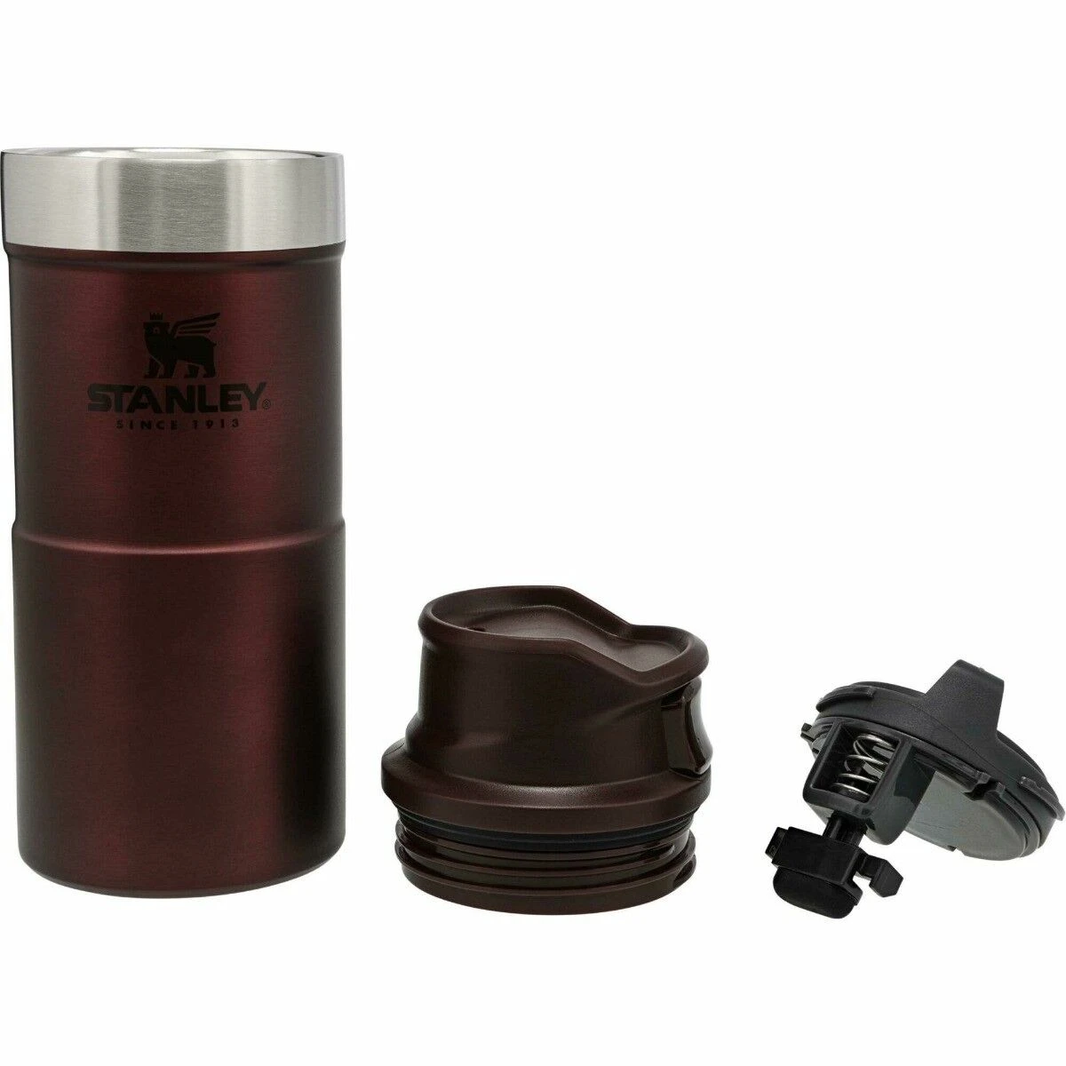 Stanley The Trigger-Action Travel Mug 350 ml Wine Stanley The Trigger-Action Travel Mug 350 Ml Wine -Thee En Koffie Winkel stanley pmi classic trigger action thermosbeker 350 ml wine onderdelen