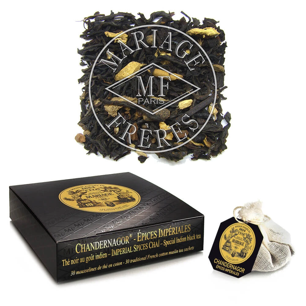 Mariage Frères Chai Chandernagor zwarte thee 30 zakjes Mariage Frères Chai Chandernagor Zwarte Thee 30 Zakjes -Thee En Koffie Winkel tb8201